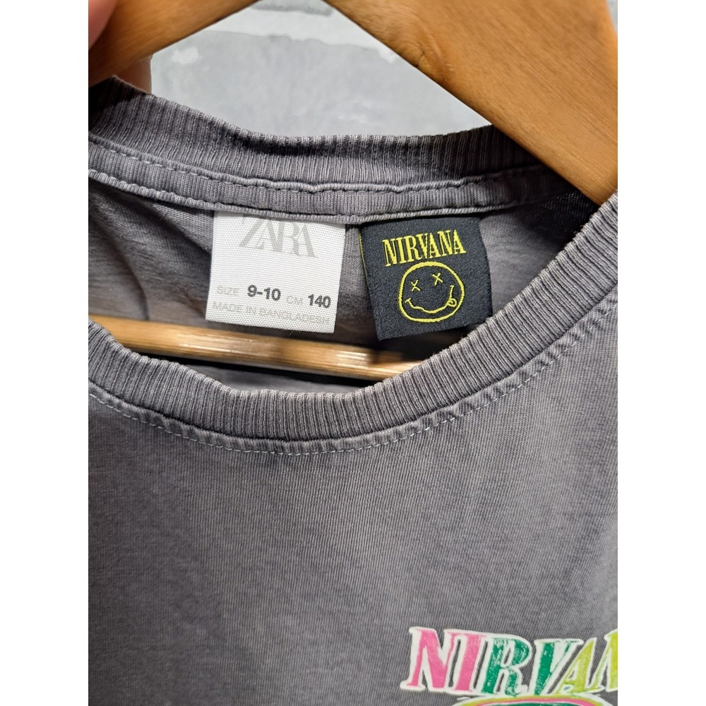 ZARA NIRVANA Girls Gray Sleeveless Muscle Tank‎ Top Size 9-10 - Picture 8 of 9